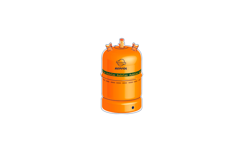 Bombona de butano 12 kg - Ligera - Repsol Homegy